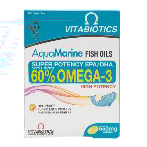 Aquamarine 60% Omega3 60 Capsules