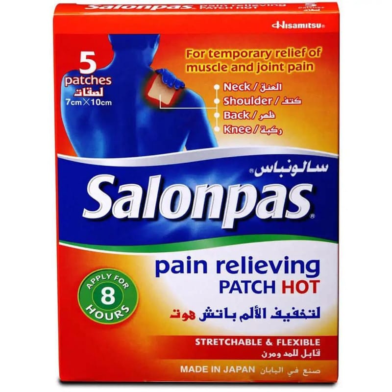 Salonpas Pain Relieving Patches Hot (5) 7cm*10cm