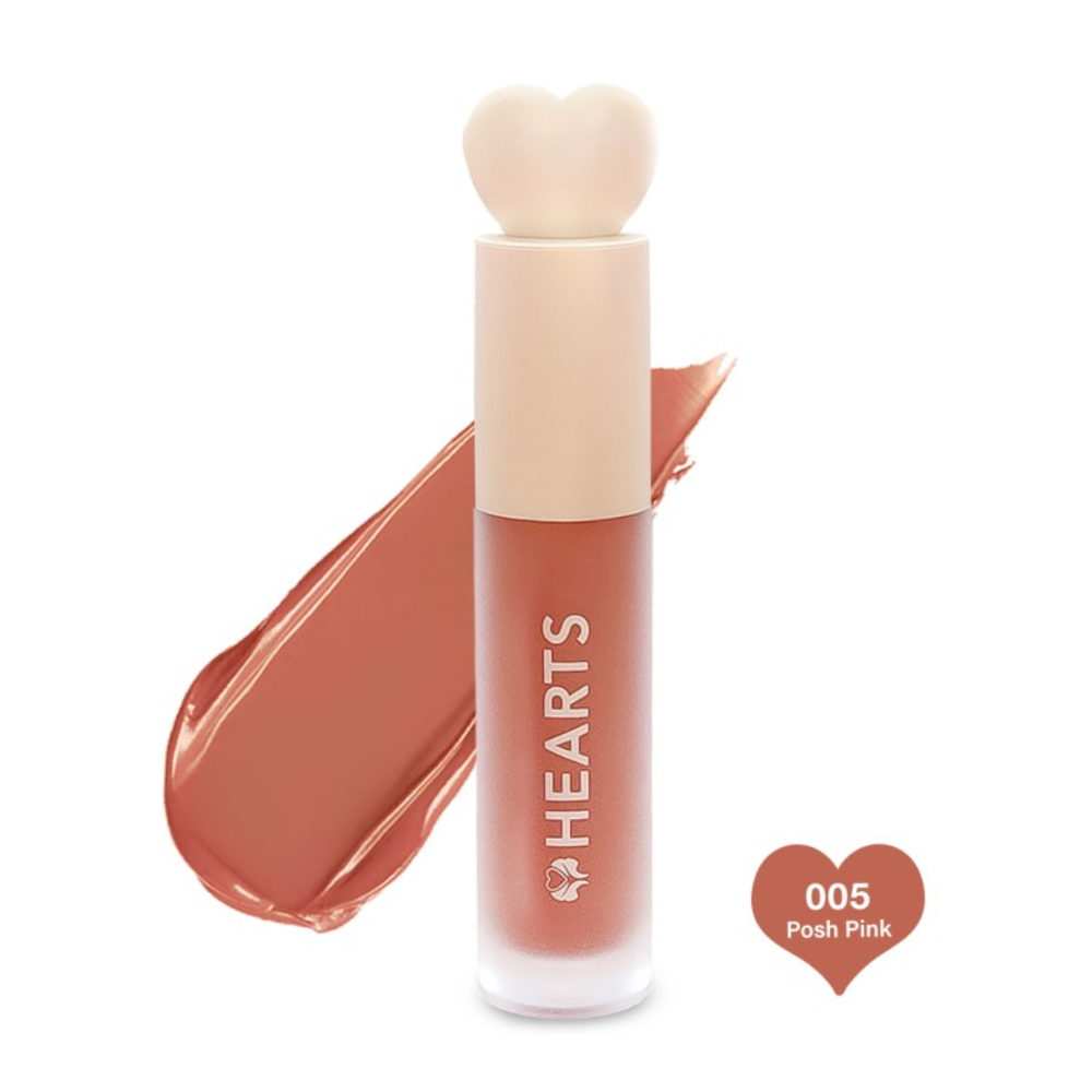 Hearts Liquid Matte Lipstick - 005 Push Pink