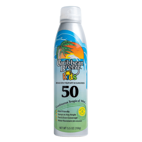Caribbean Breeze kid Sunscren Spry SPF50