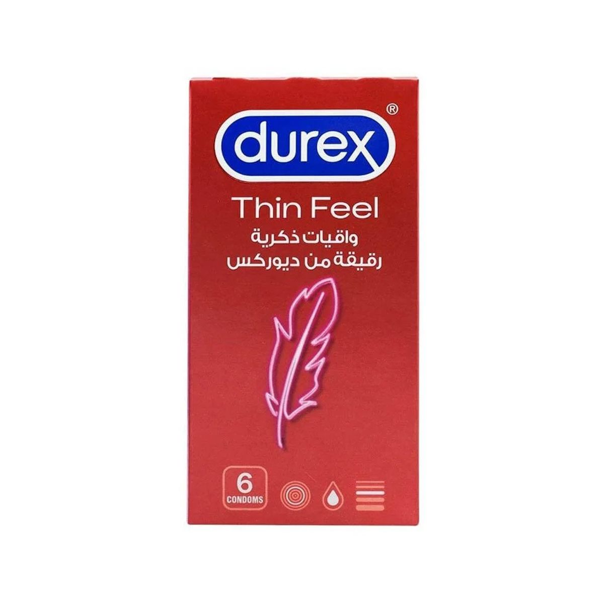 Durex Feel Thin 6 Pcs Condoms