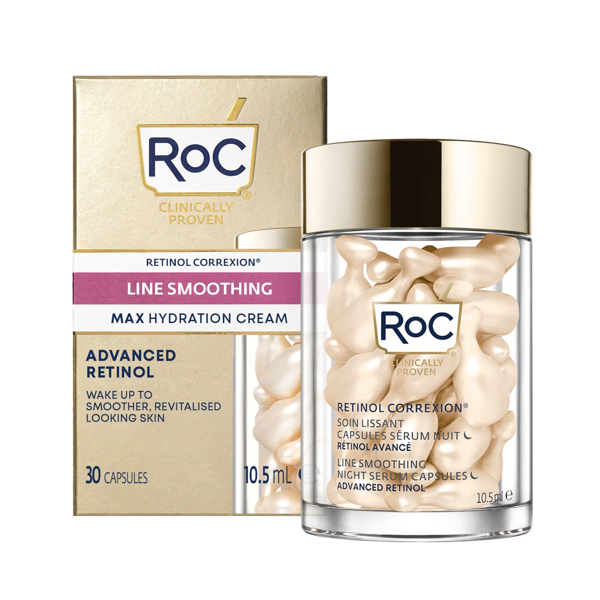 Roc Retinol Corr LineSmooth Night 30Caps