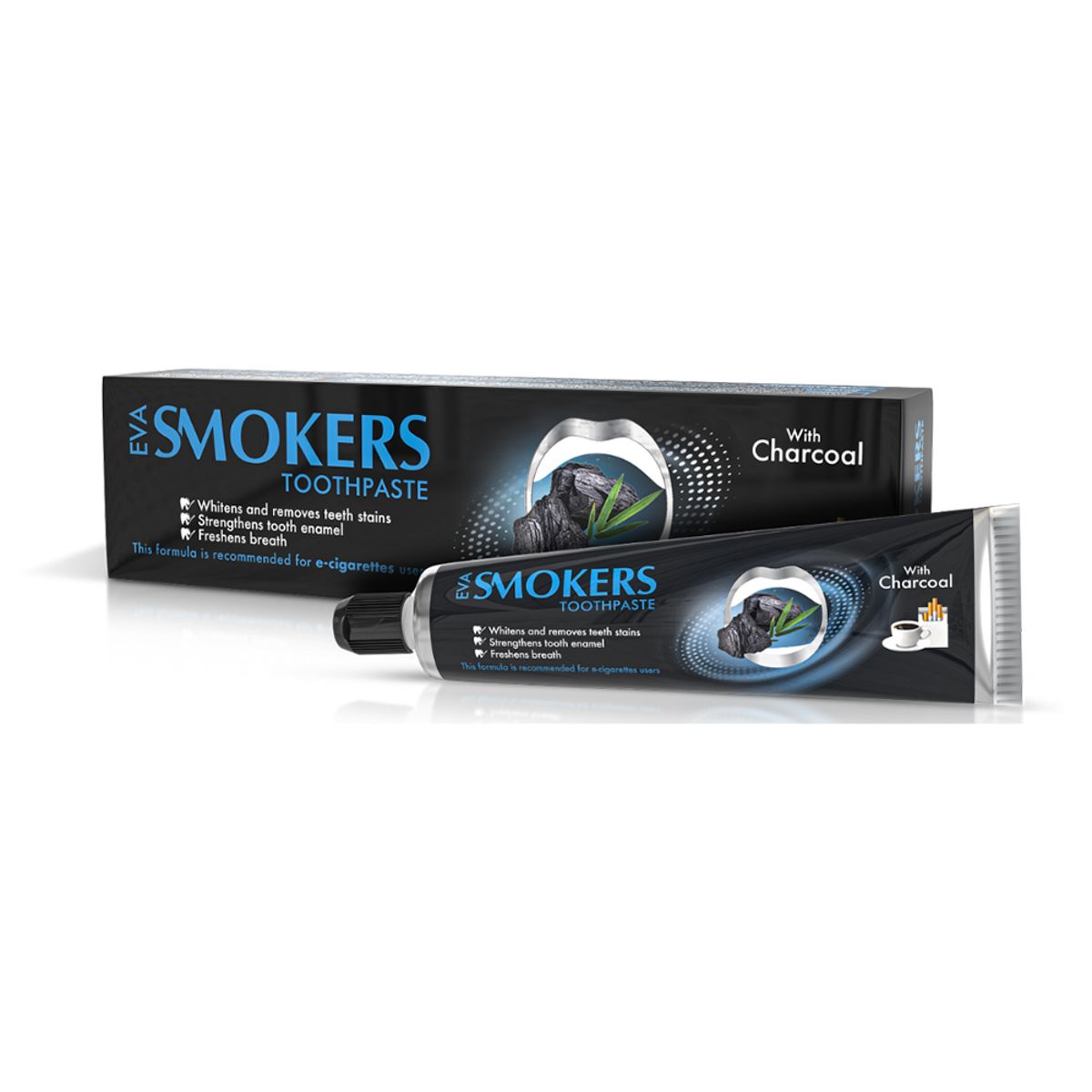 Eva Smokers Charcoal Toothpaste - 50 gm