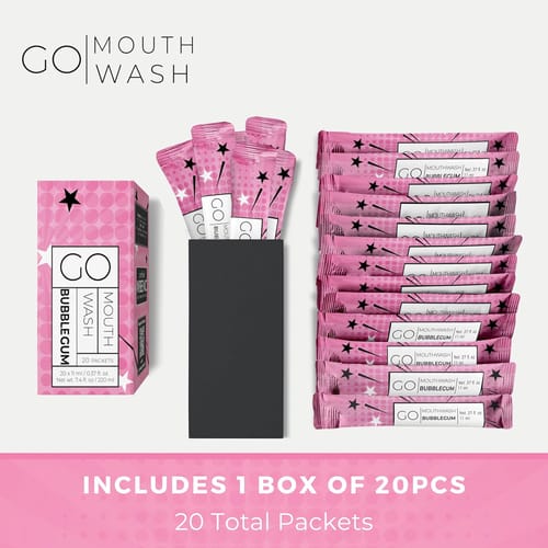 جو ماوث وش غسول فم بنكهة العلكة 20 حبة