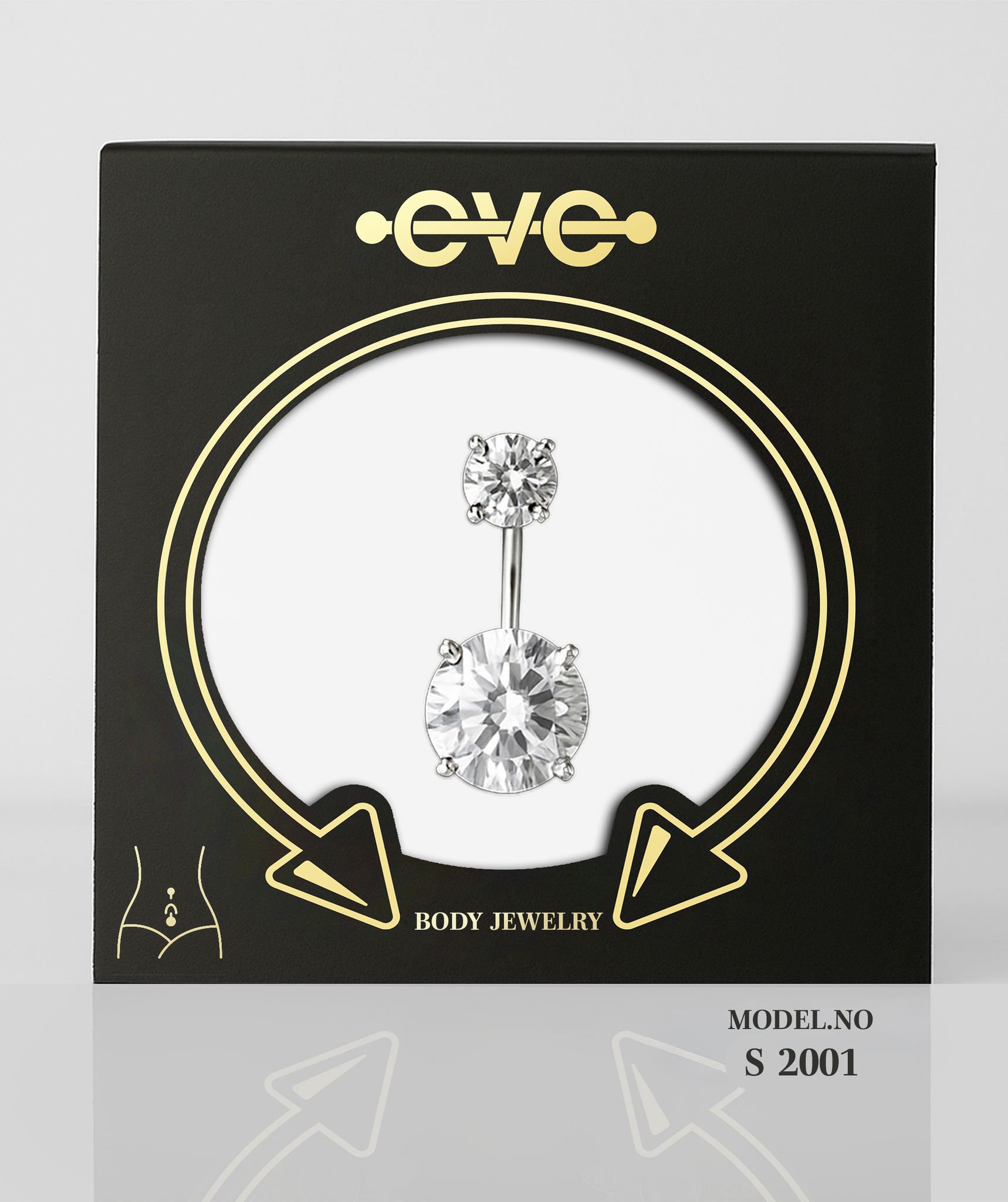 EVE Piercing SILVER - S 2001 Belly