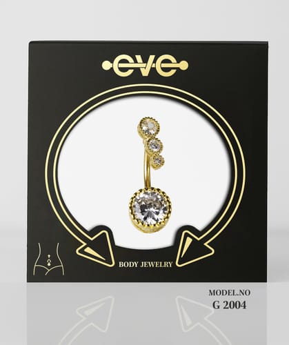 إيف بيرسنج سرة ذهبى  -موديل رقم G 2004