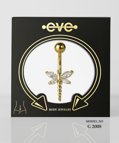 إيف بيرسنج سرة ذهبى  -موديل رقم G 2008